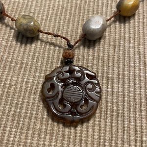 Chinese stone necklace